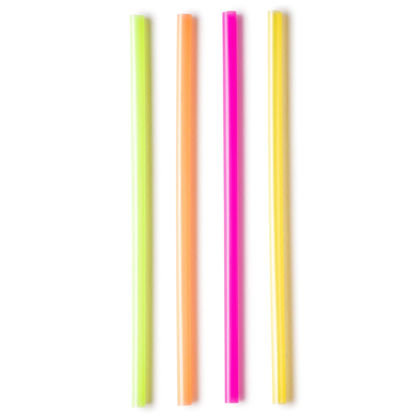 Comfy Package [Case of 6,000] 10.02" High Long Flexible Straws, Disposable Plastic Drinking Straws - Assorted Colors